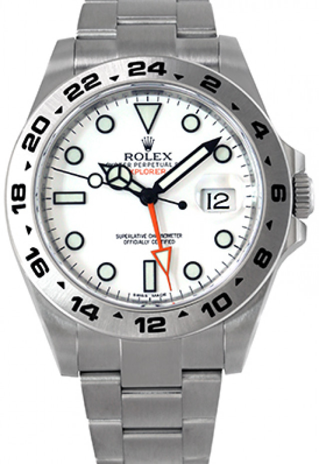 2014 White Rolex Explorer II Ref. 216570